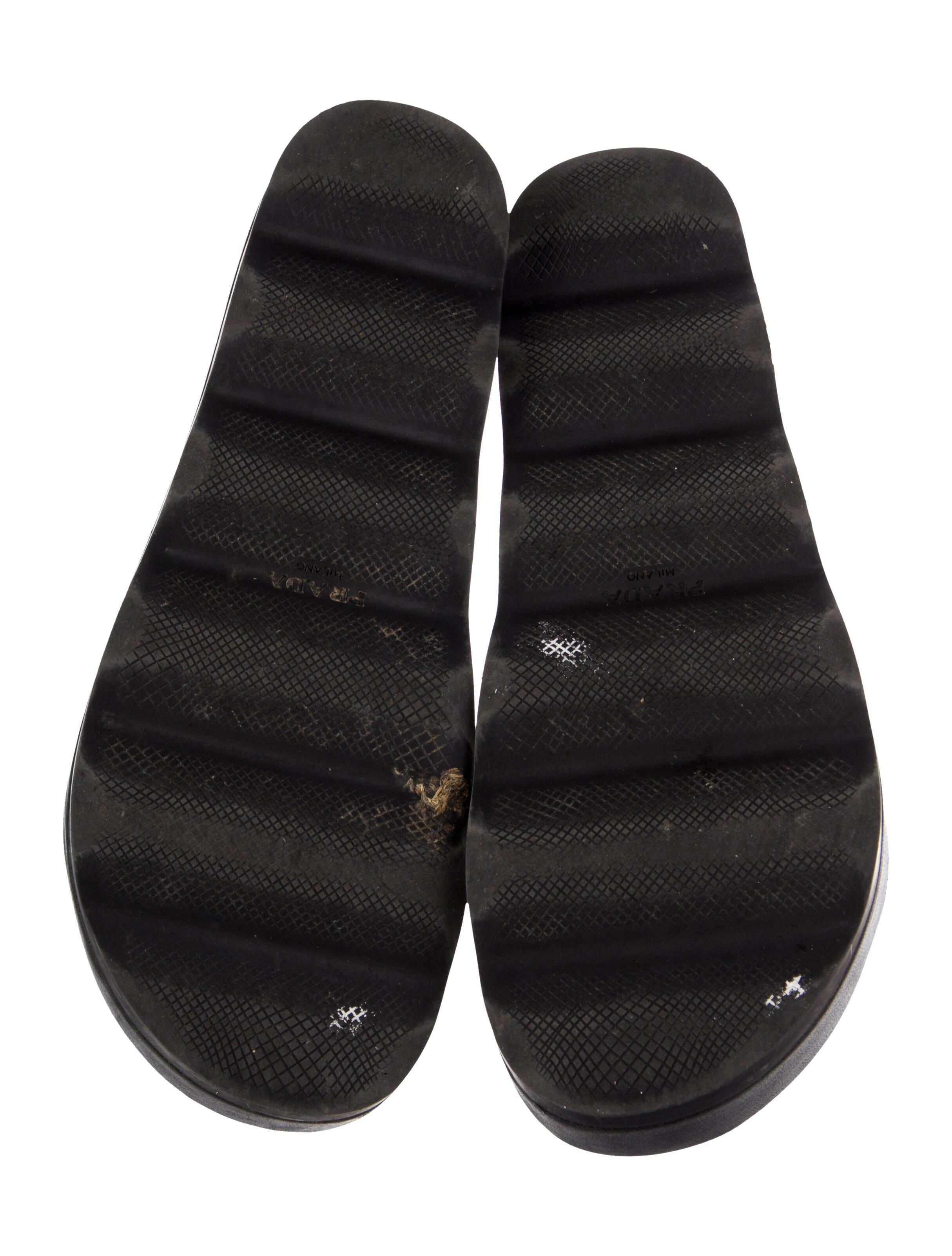 Prada Sport Leather Slides